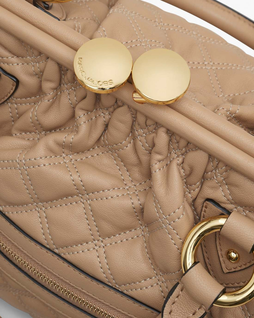 Re-Edition Quilted Leather Stam Bag Camel - Marc Jacobs