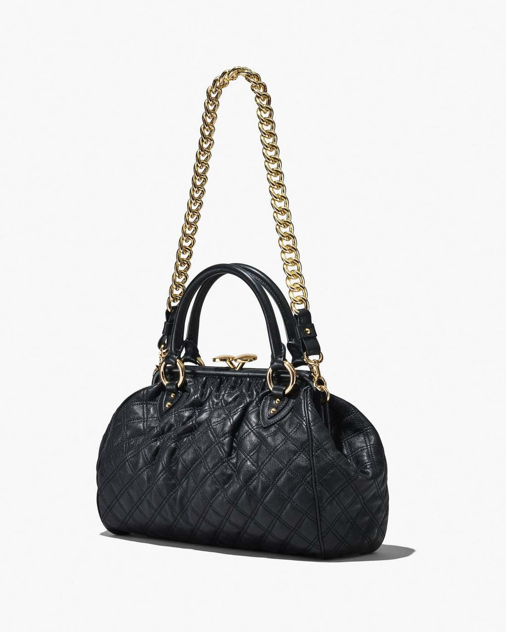 Re-Edition Quilted Leather Stam Bag Black - Marc Jacobs