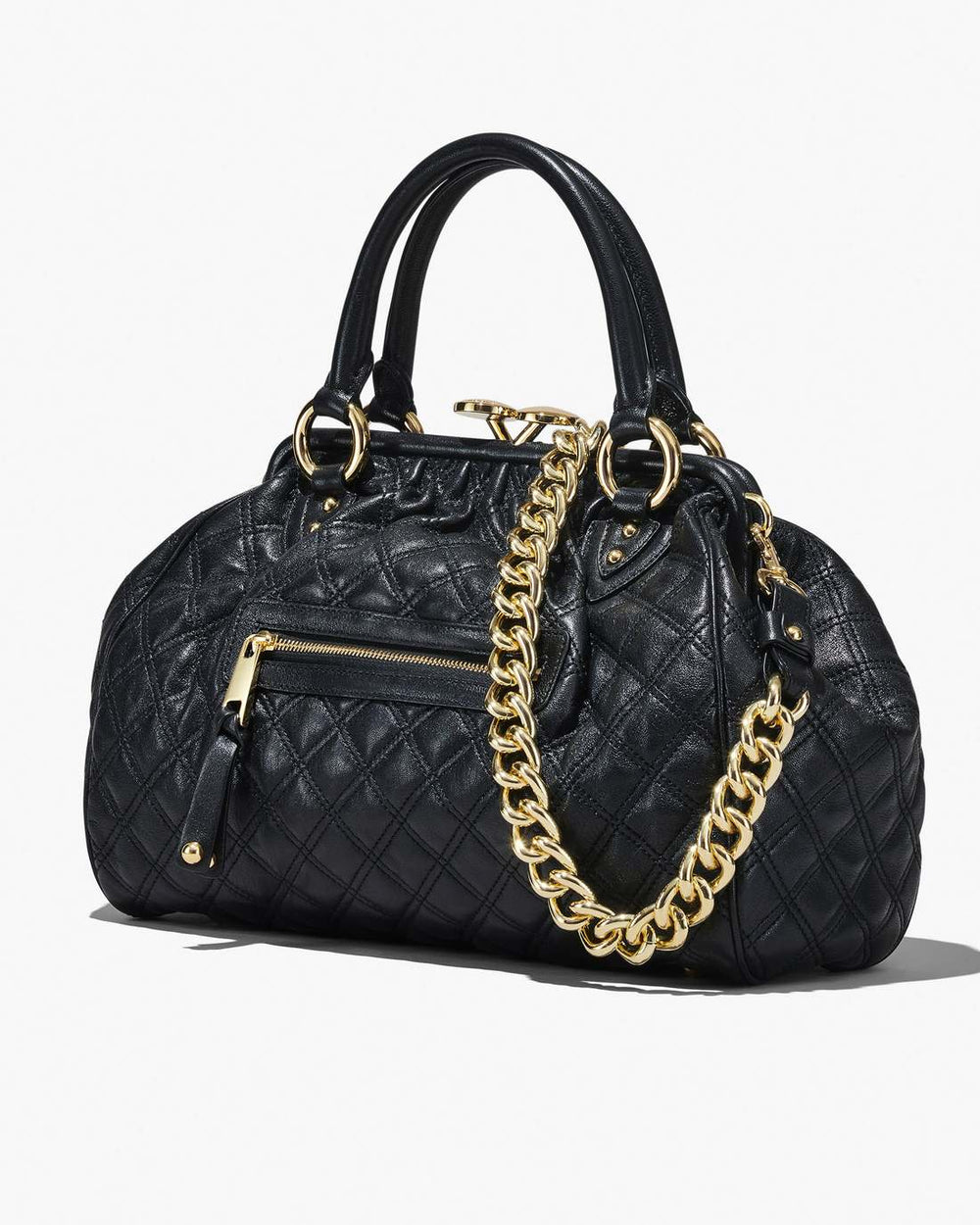 Re-Edition Quilted Leather Stam Bag Black - Marc Jacobs