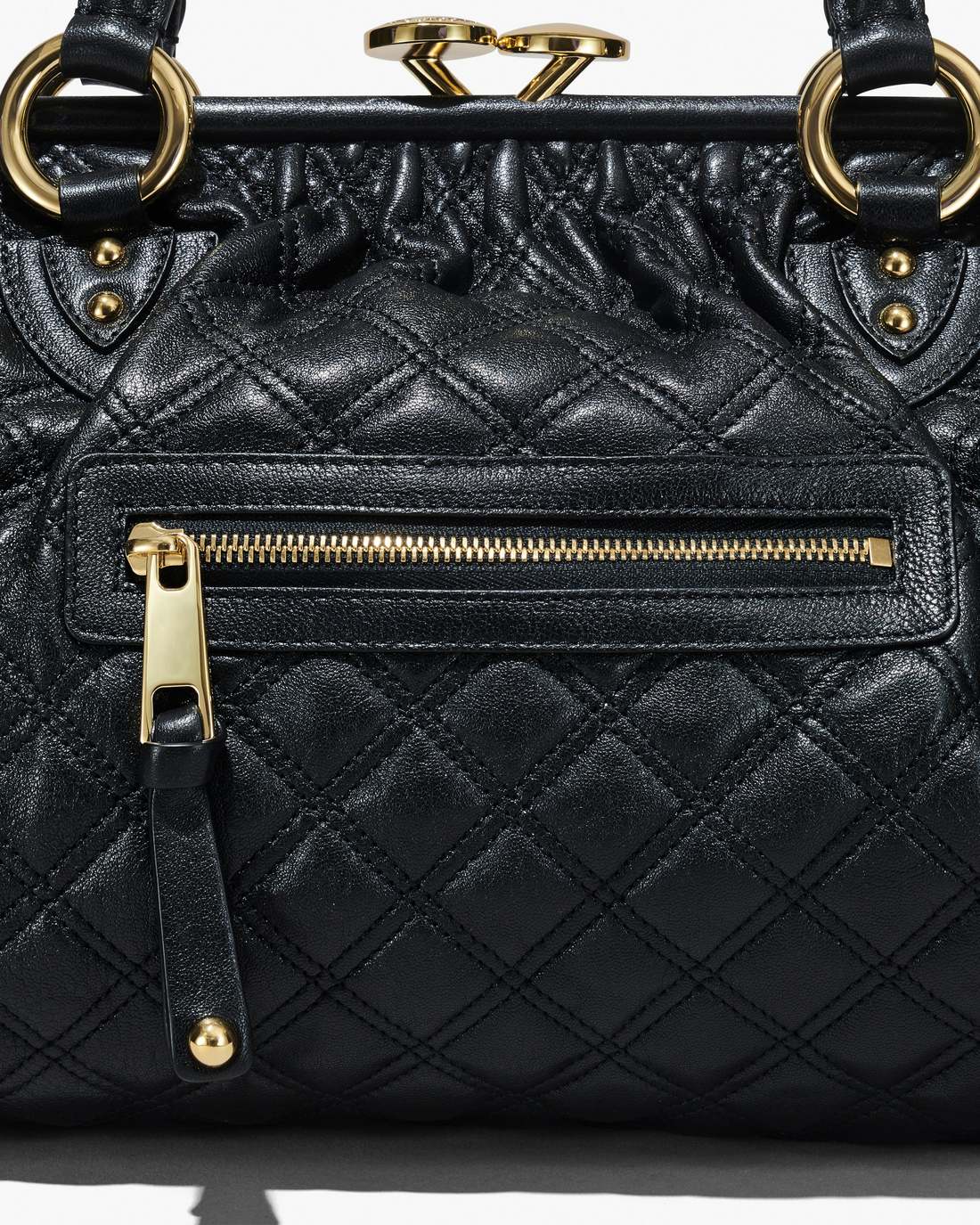 Re-Edition Quilted Leather Stam Bag Black - Marc Jacobs