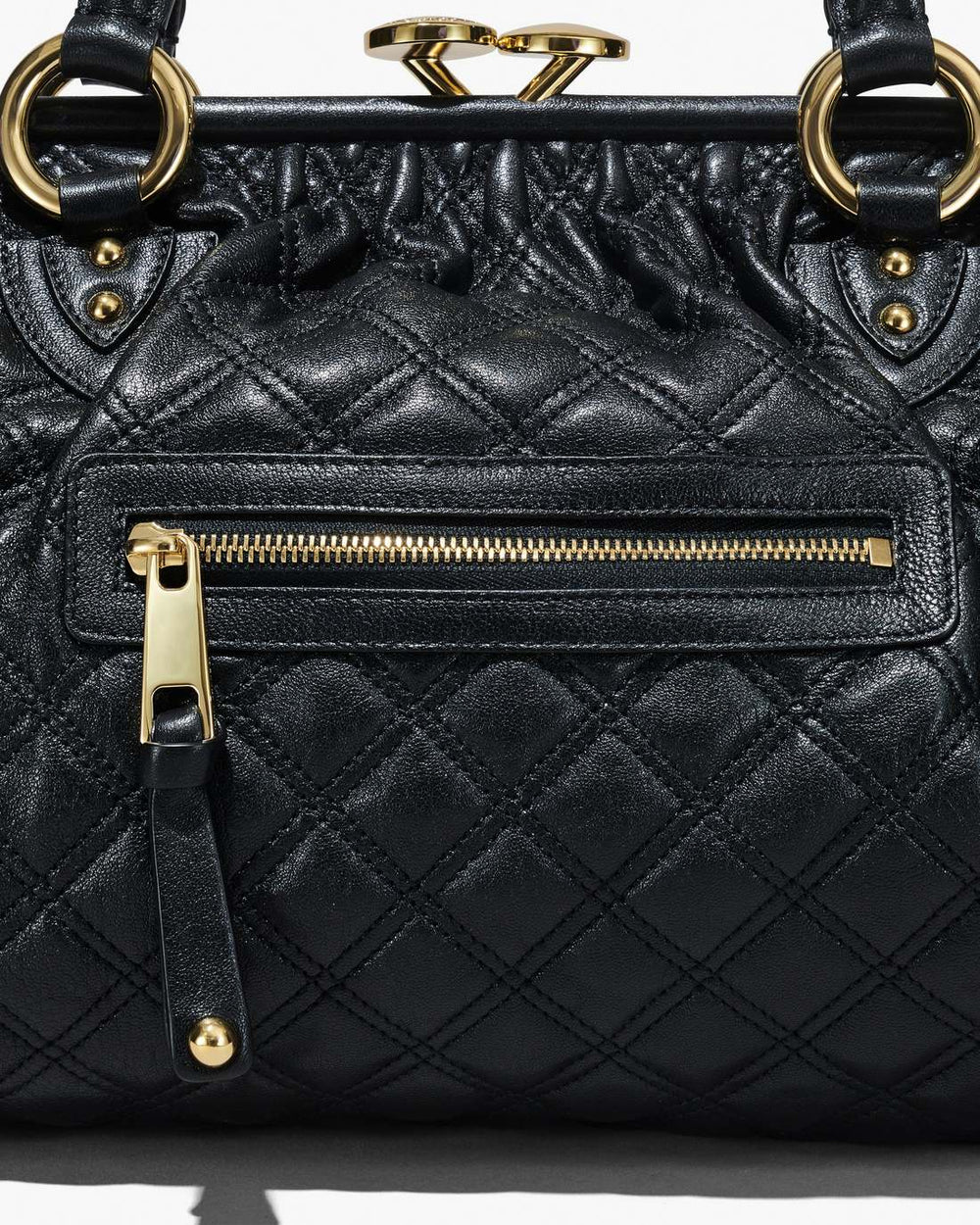 Re-Edition Quilted Leather Stam Bag Black - Marc Jacobs