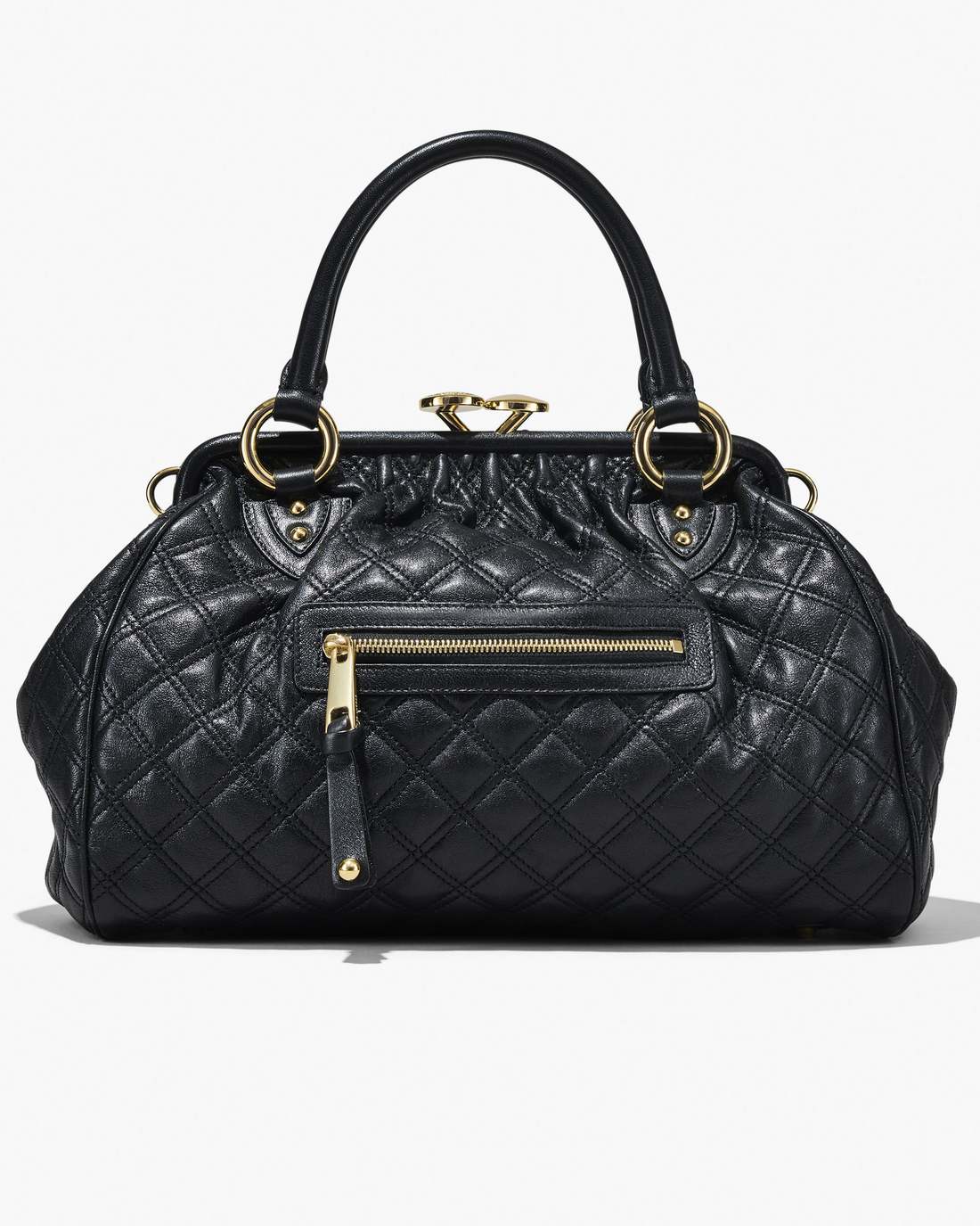 Re-Edition Quilted Leather Stam Bag Black - Marc Jacobs