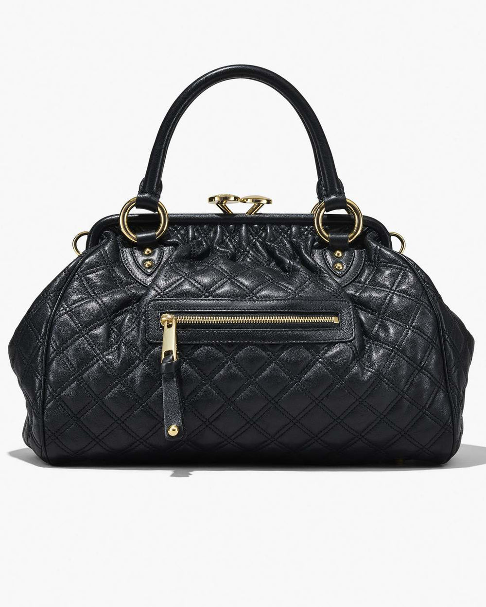 Re-Edition Quilted Leather Stam Bag Black - Marc Jacobs