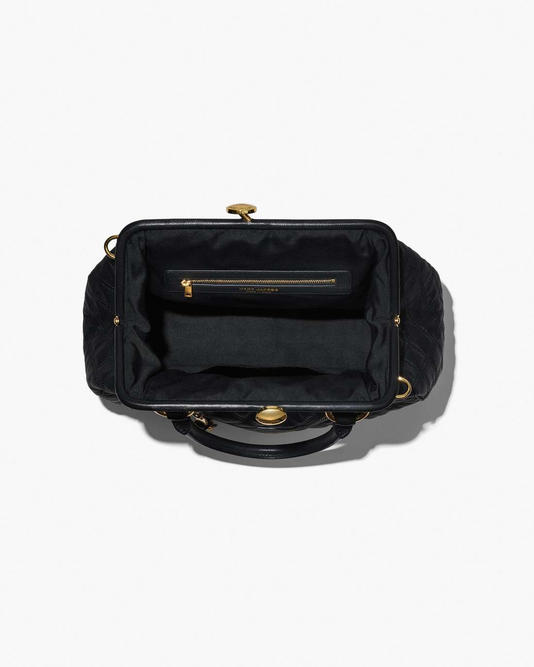 Re-Edition Quilted Leather Stam Bag Black - Marc Jacobs