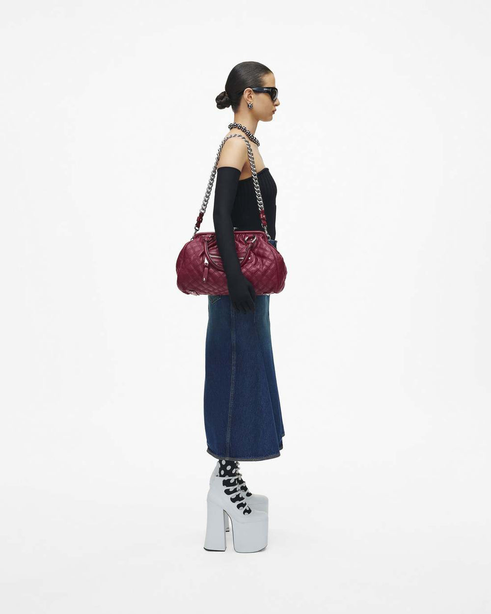 Re-Edition Quilted Leather Stam Bag Cherry - Marc Jacobs