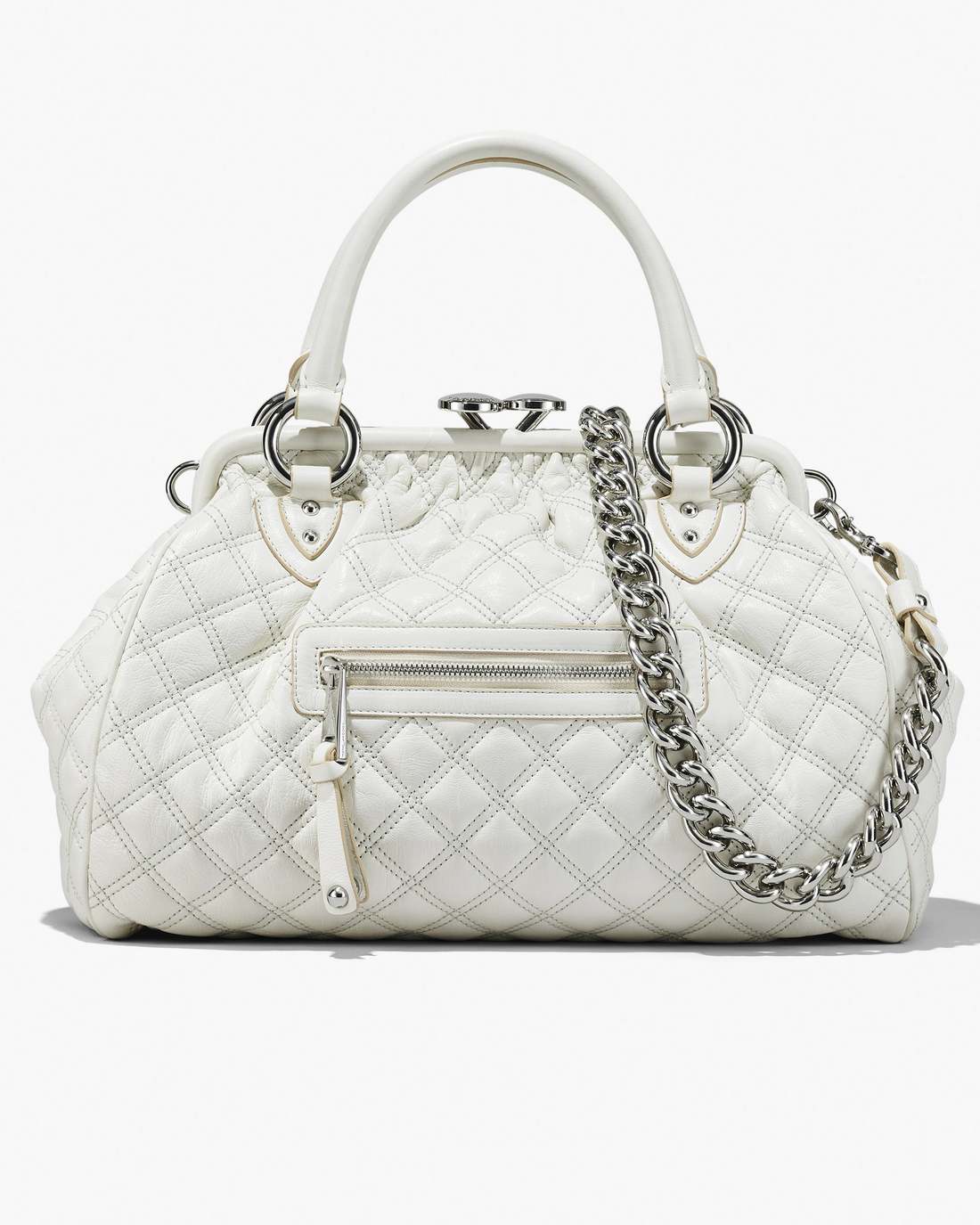 Re-Edition Quilted Leather Stam Bag Cloud White - Marc Jacobs