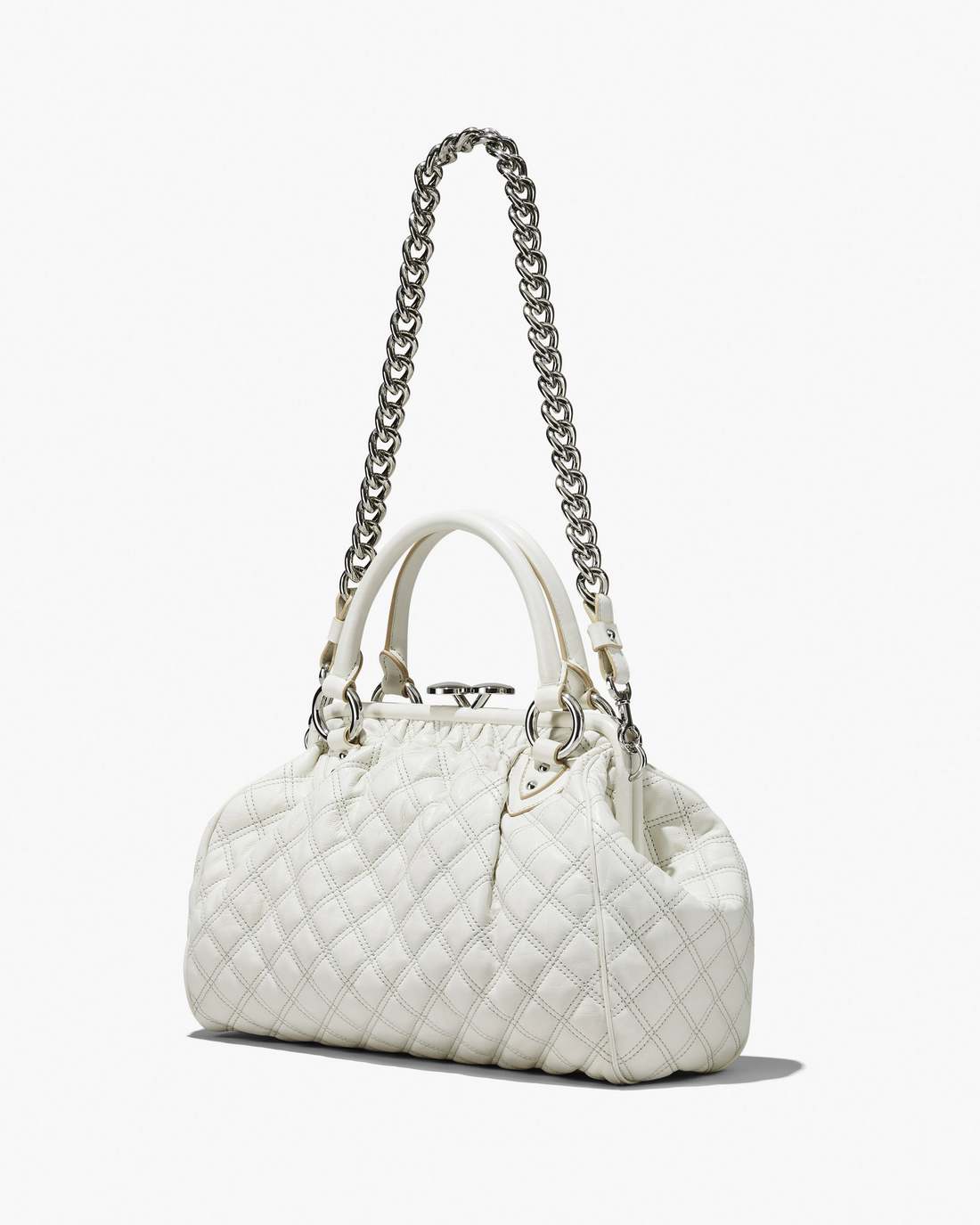 Re-Edition Quilted Leather Stam Bag Cloud White - Marc Jacobs