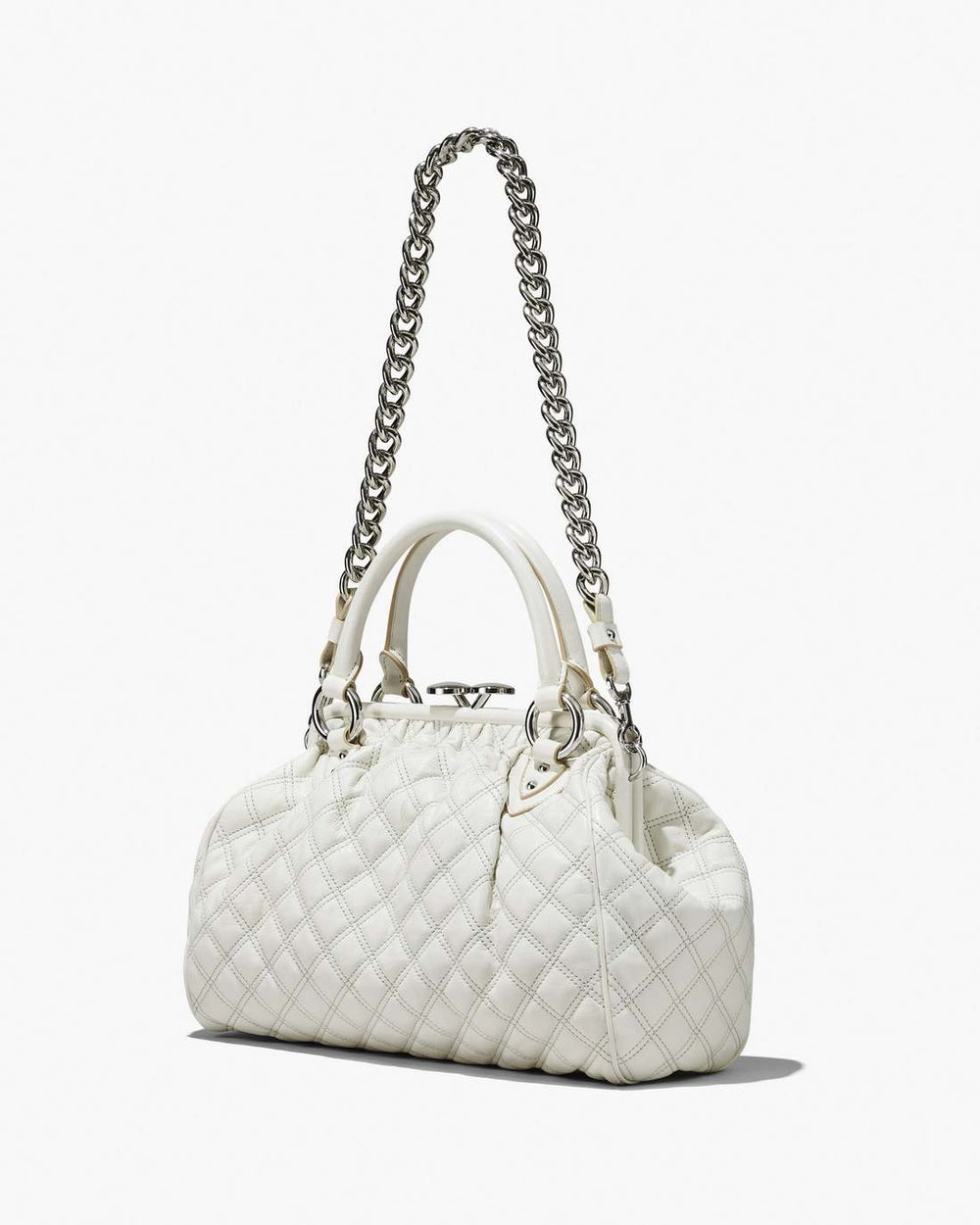Re-Edition Quilted Leather Stam Bag Cloud White - Marc Jacobs