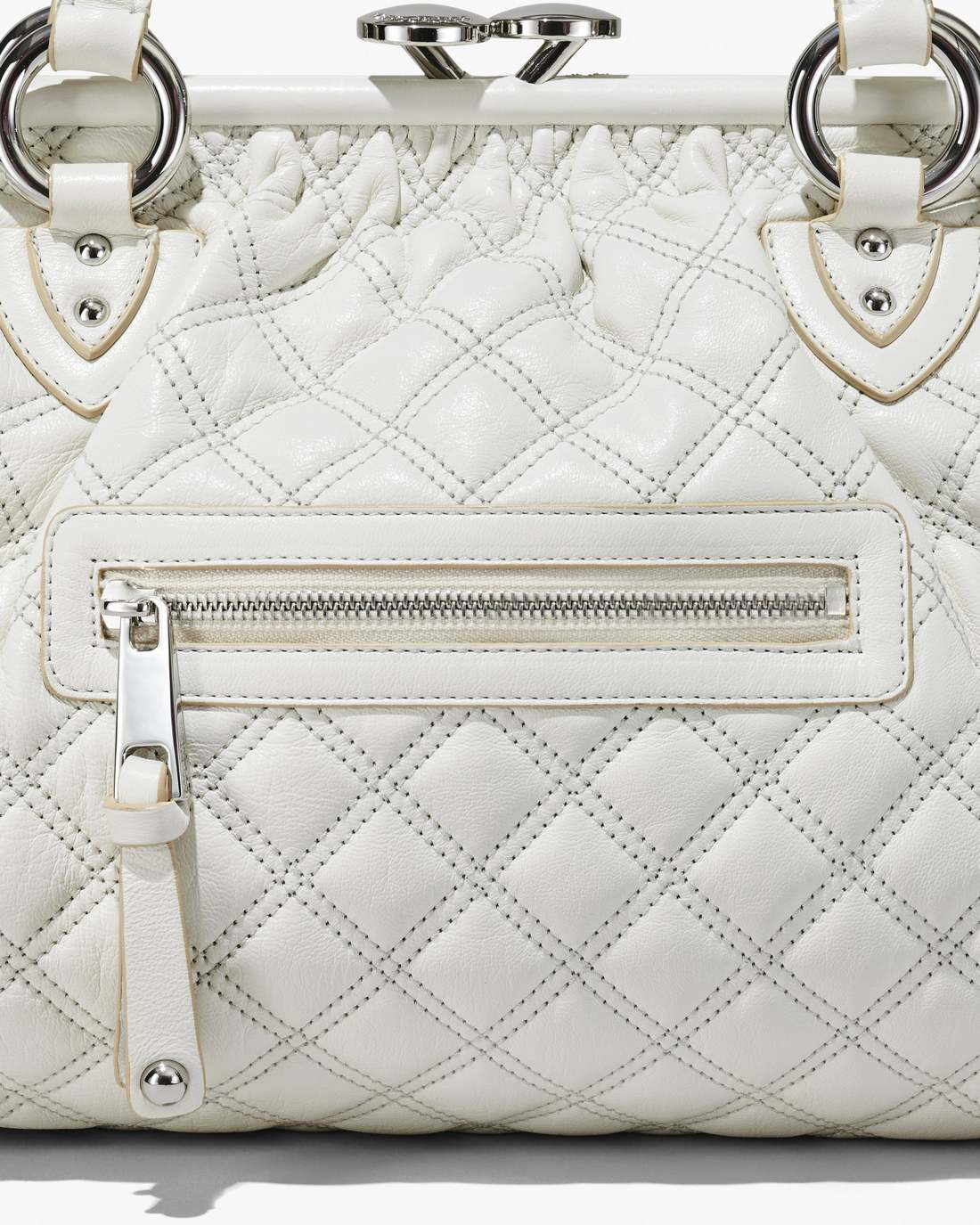 Re-Edition Quilted Leather Stam Bag Cloud White - Marc Jacobs