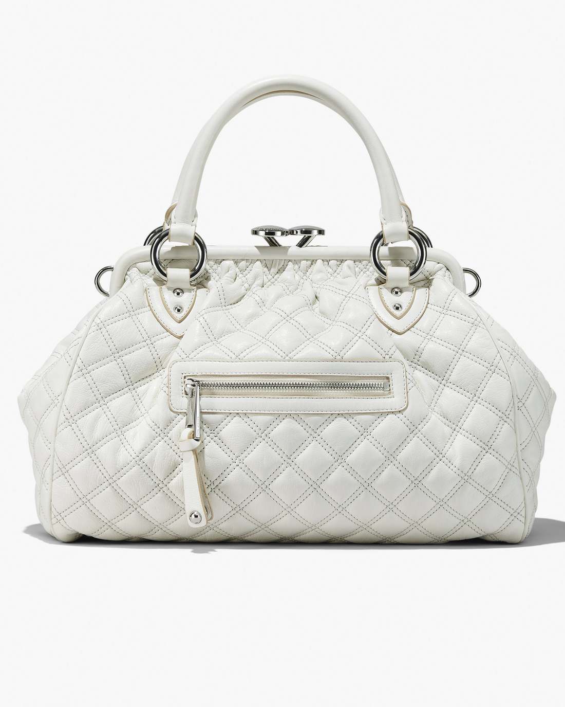 Re-Edition Quilted Leather Stam Bag Cloud White - Marc Jacobs