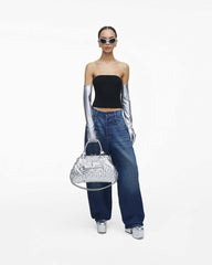Re-Edition Quilted Metallic Leather Stam Bag Silver - Marc Jacobs