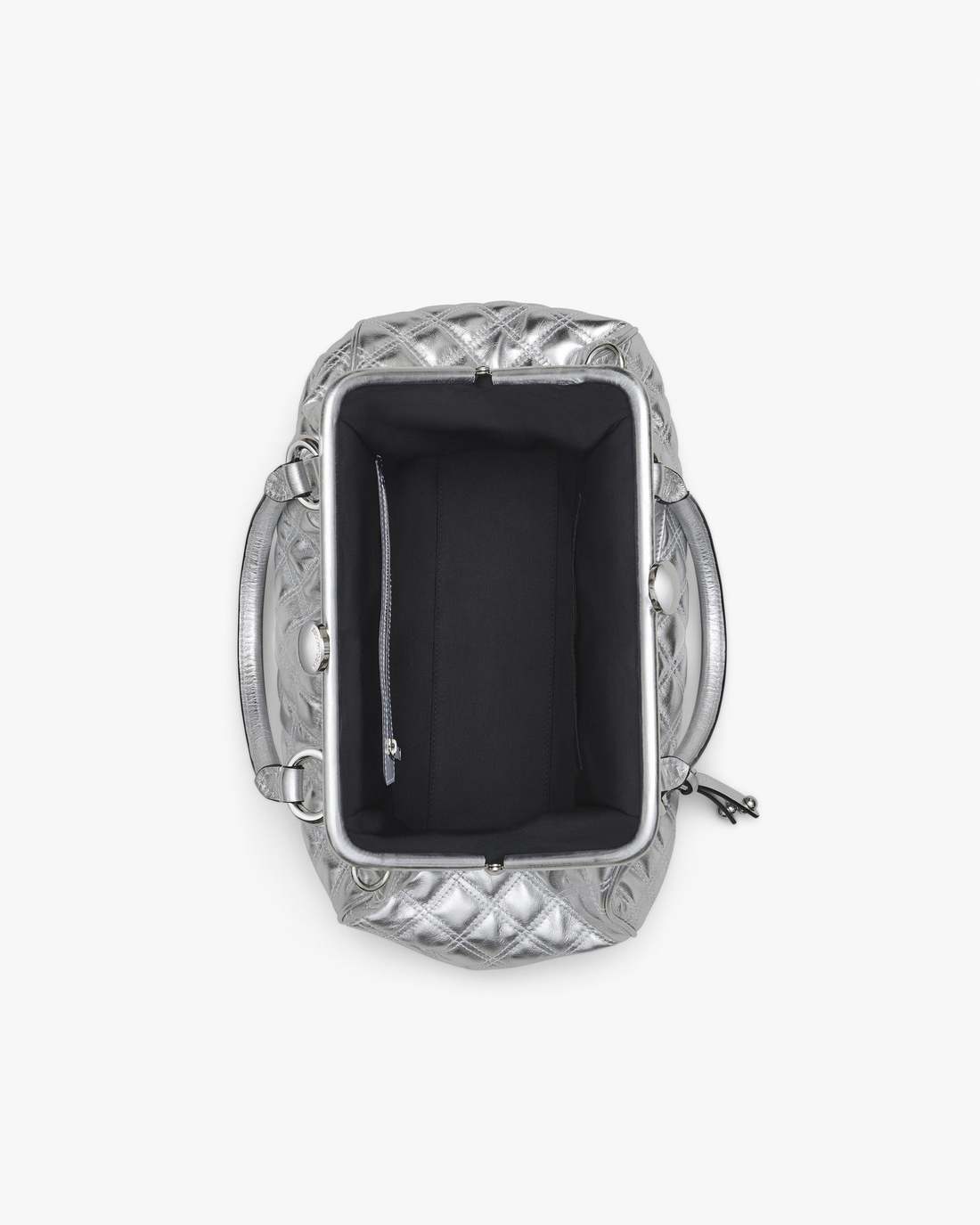 Re-Edition Quilted Metallic Leather Stam Bag Silver - Marc Jacobs