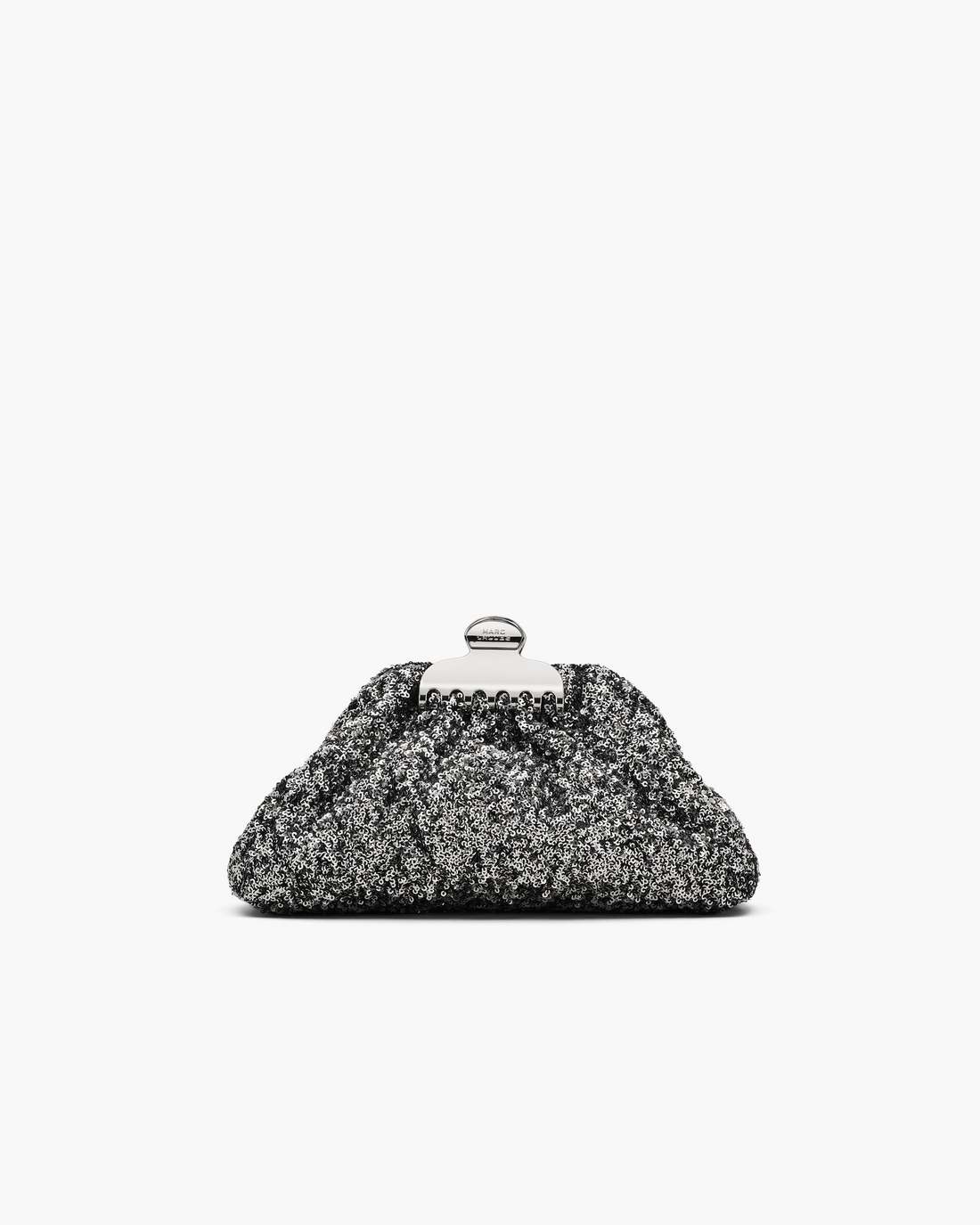 The Sequin Glam Small Clutch Silver - Marc Jacobs