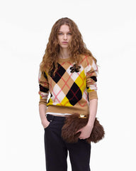 The Faux Fur Glam Small Clutch Dark Brown - Marc Jacobs