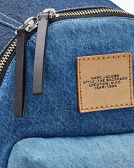 The Biker Colorblock Denim Large Backpack Indigo Multi - Marc Jacobs