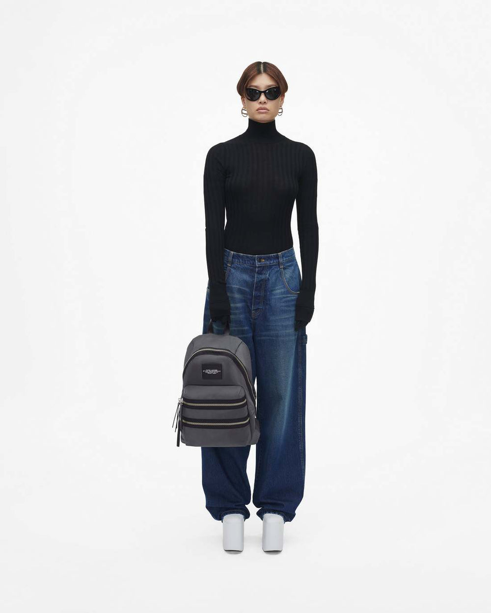 The Biker Nylon Large Backpack Dark Shadow - Marc Jacobs