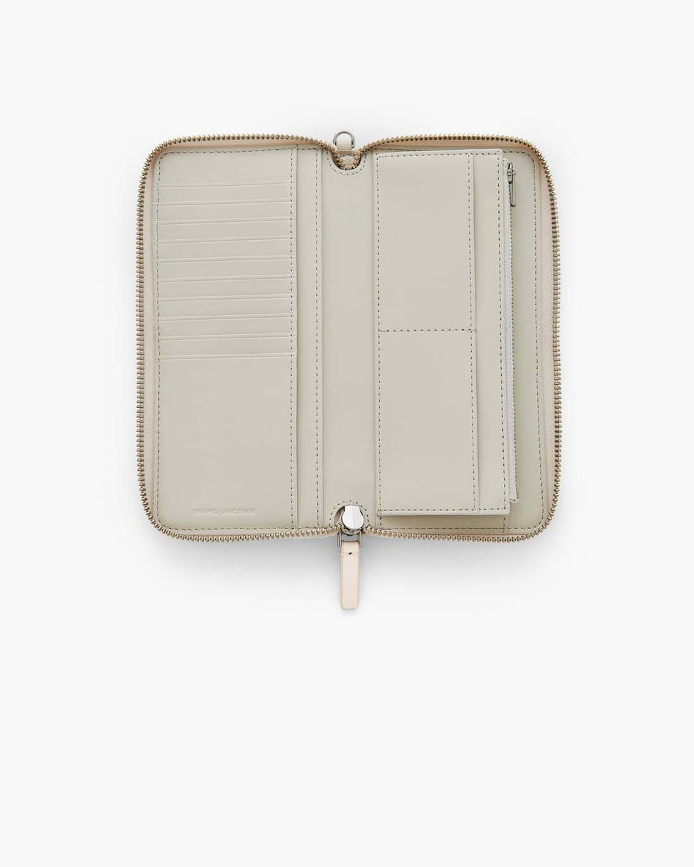 The Leather Continental Wallet Cotton - Marc Jacobs