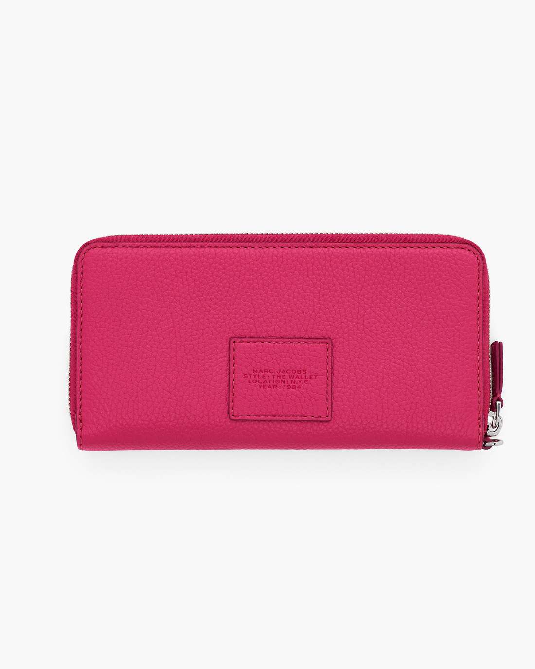 The Leather Continental Wallet Raspberry Pink - Marc Jacobs