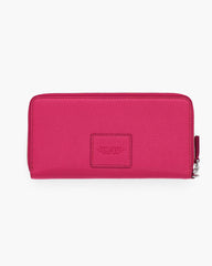 The Leather Continental Wallet Raspberry Pink - Marc Jacobs