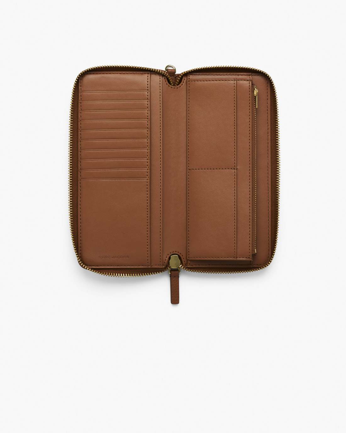 The Leather Continental Wallet Argan Oil - Marc Jacobs