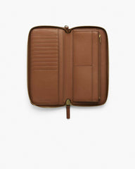 The Leather Continental Wallet Argan Oil - Marc Jacobs