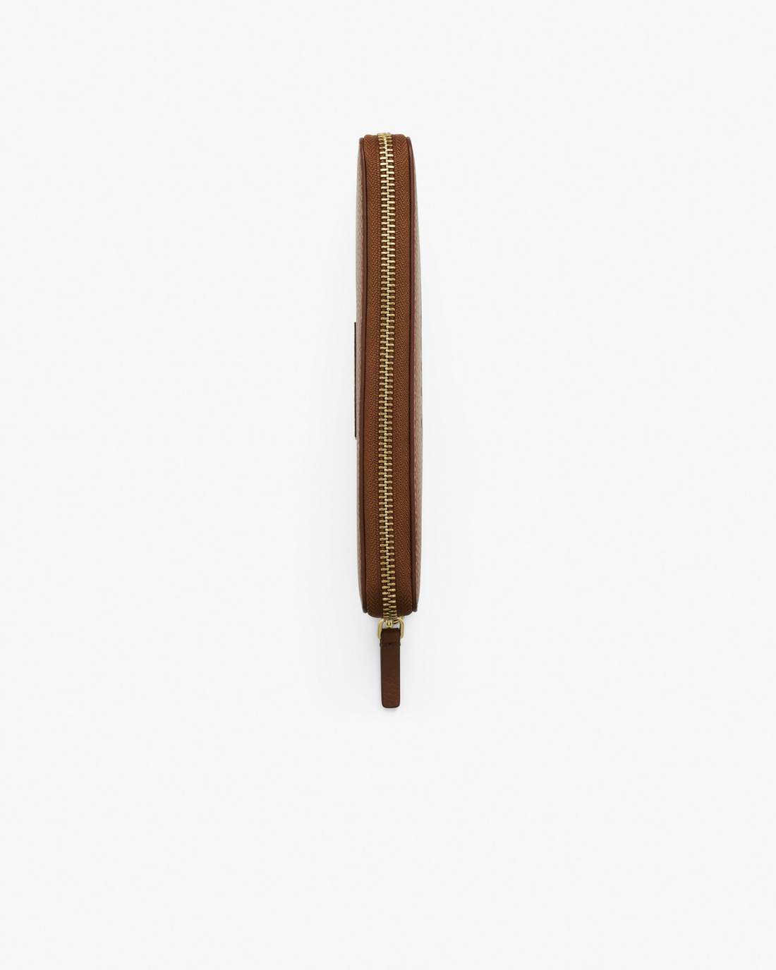 The Leather Continental Wallet Argan Oil - Marc Jacobs