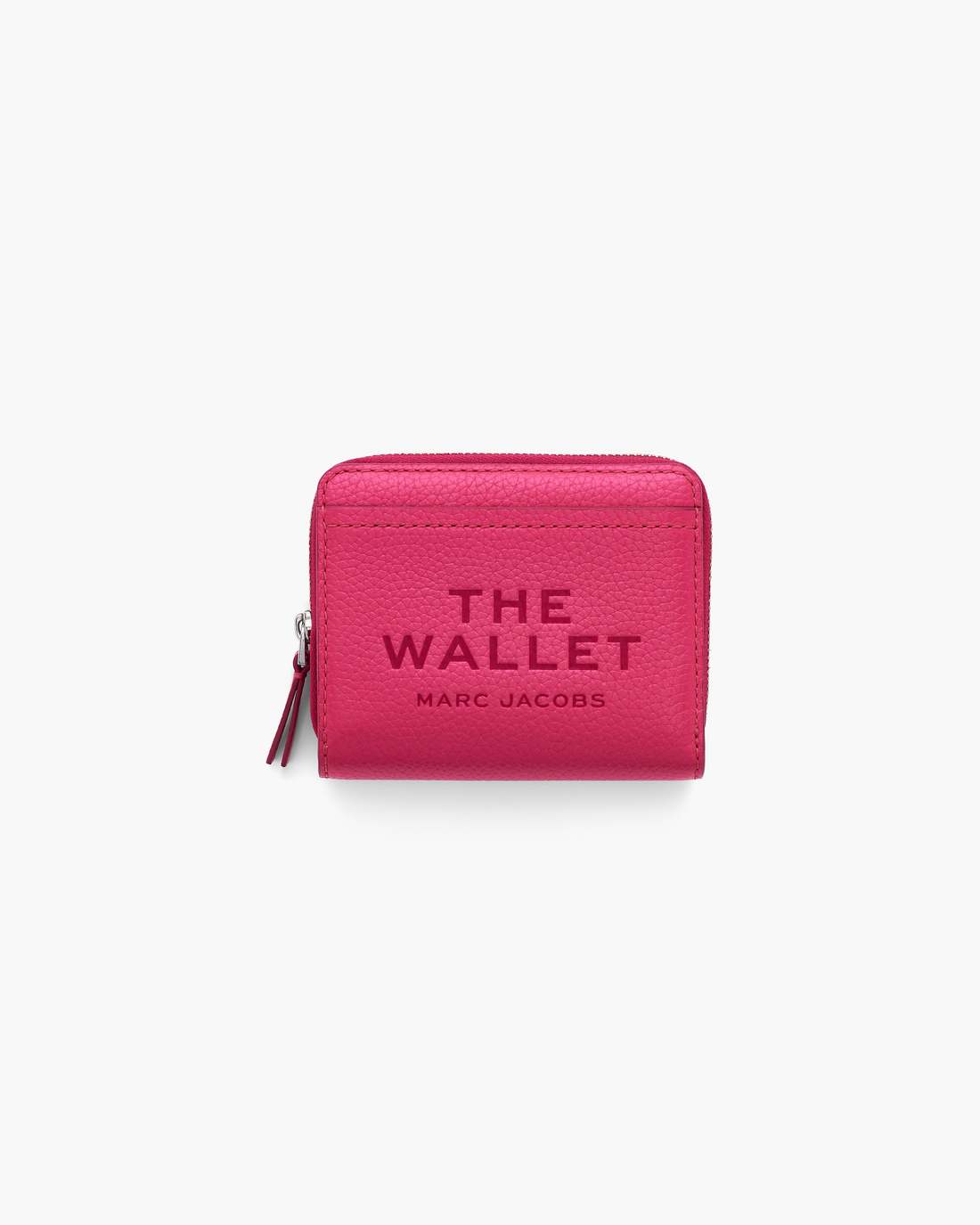 The Leather Mini Compact Wallet Raspberry Pink - Marc Jacobs