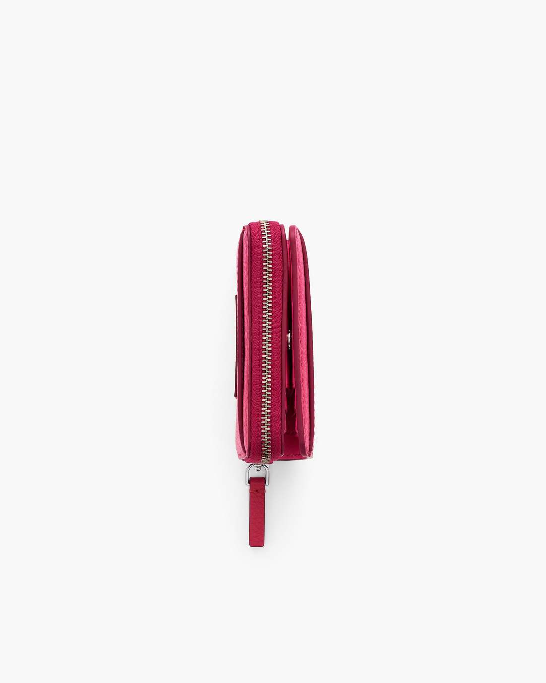 The Leather Mini Compact Wallet Raspberry Pink - Marc Jacobs