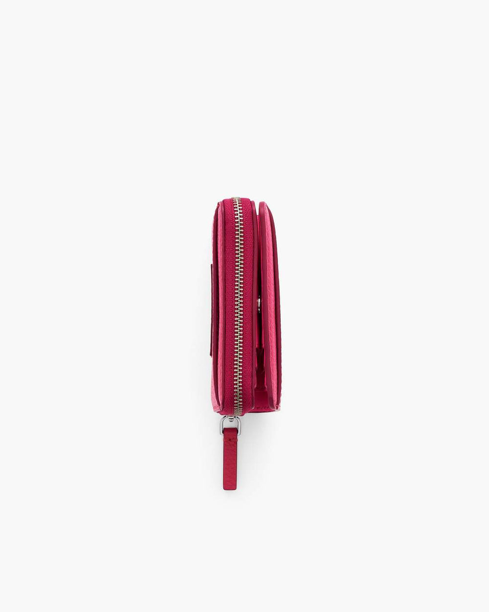 The Leather Mini Compact Wallet Raspberry Pink - Marc Jacobs