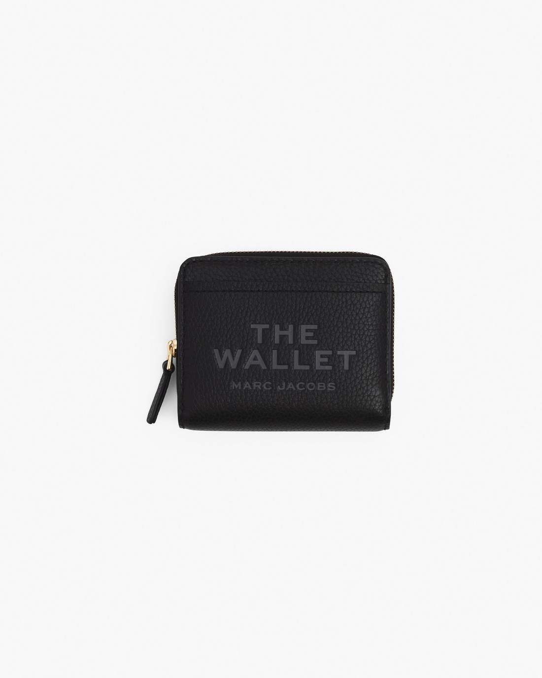 The Leather Mini Compact Wallet Black - Marc Jacobs