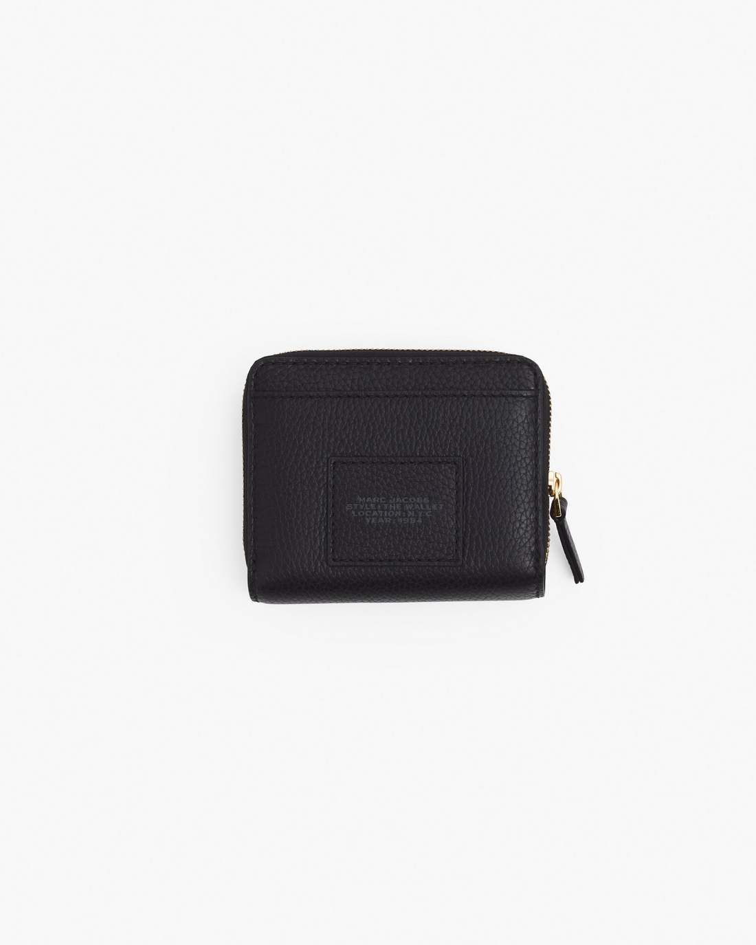 The Leather Mini Compact Wallet Black - Marc Jacobs