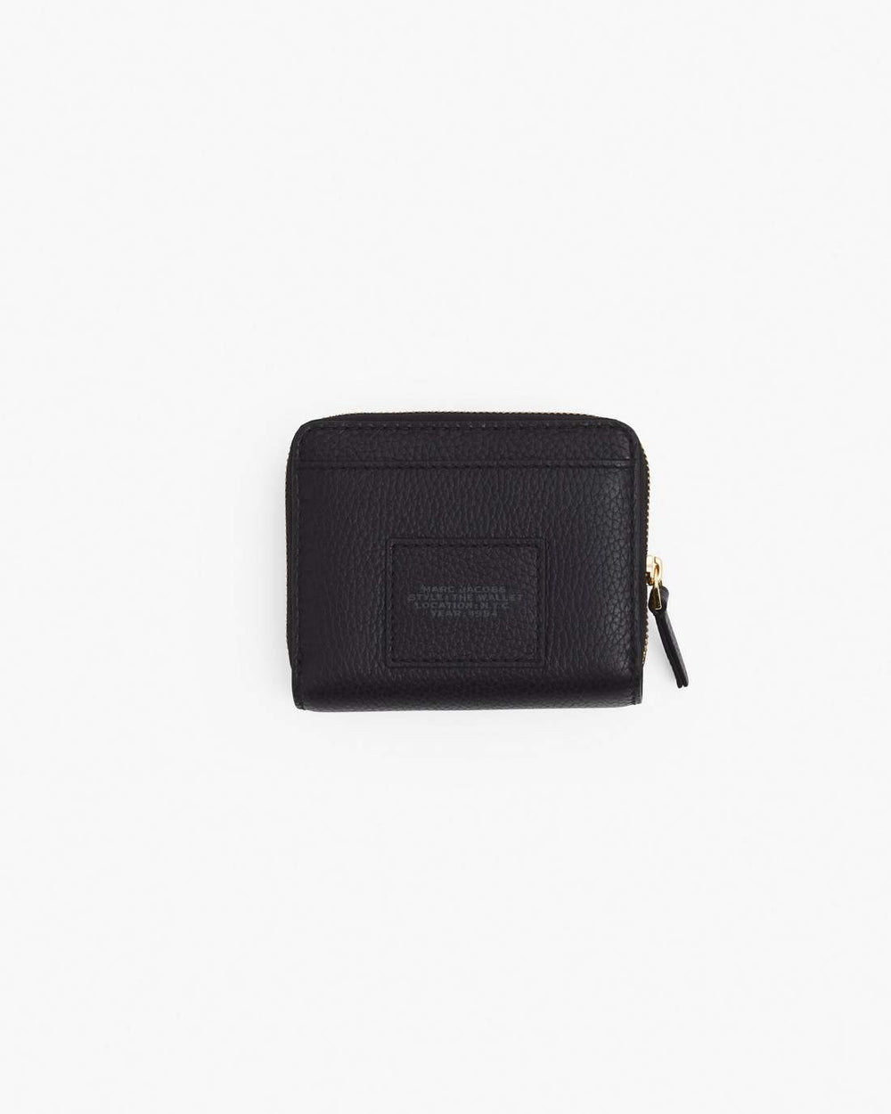 The Leather Mini Compact Wallet Black - Marc Jacobs