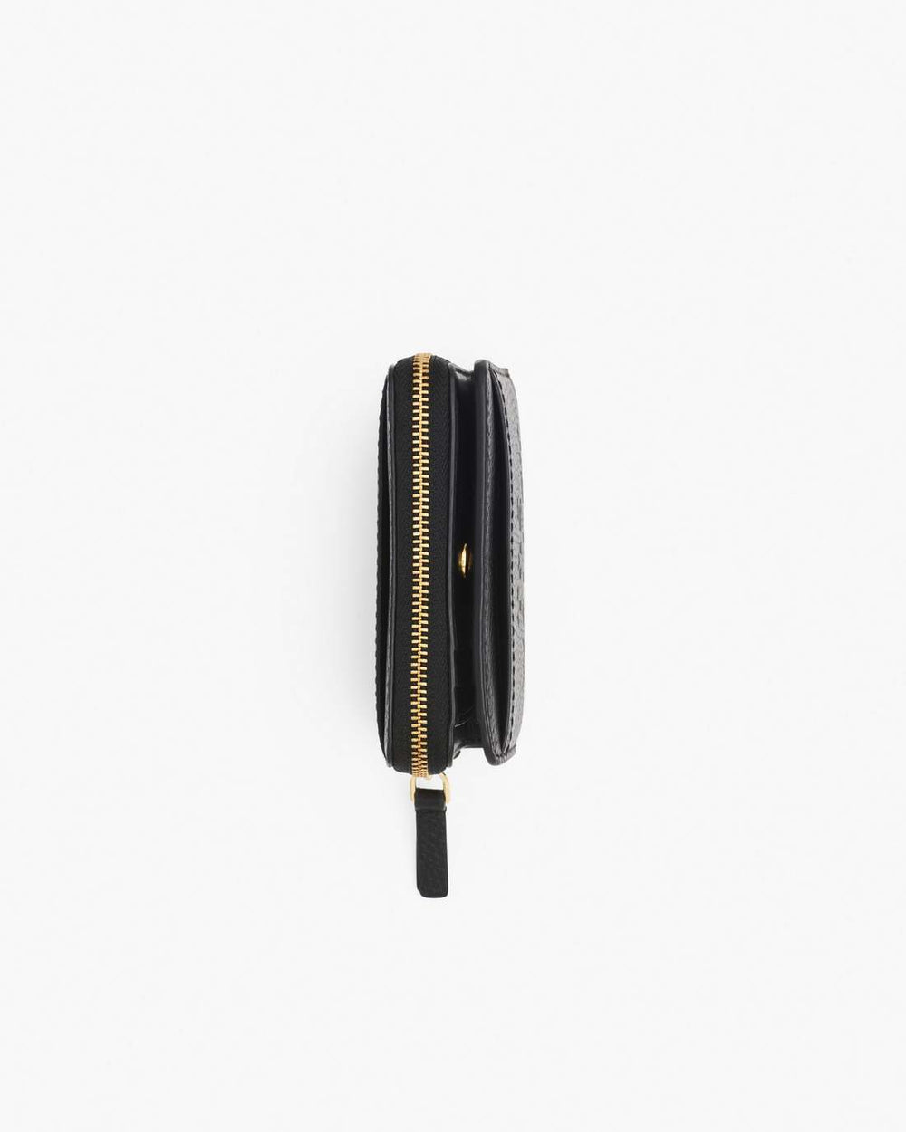 The Leather Mini Compact Wallet Black - Marc Jacobs
