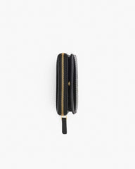 The Leather Mini Compact Wallet Black - Marc Jacobs