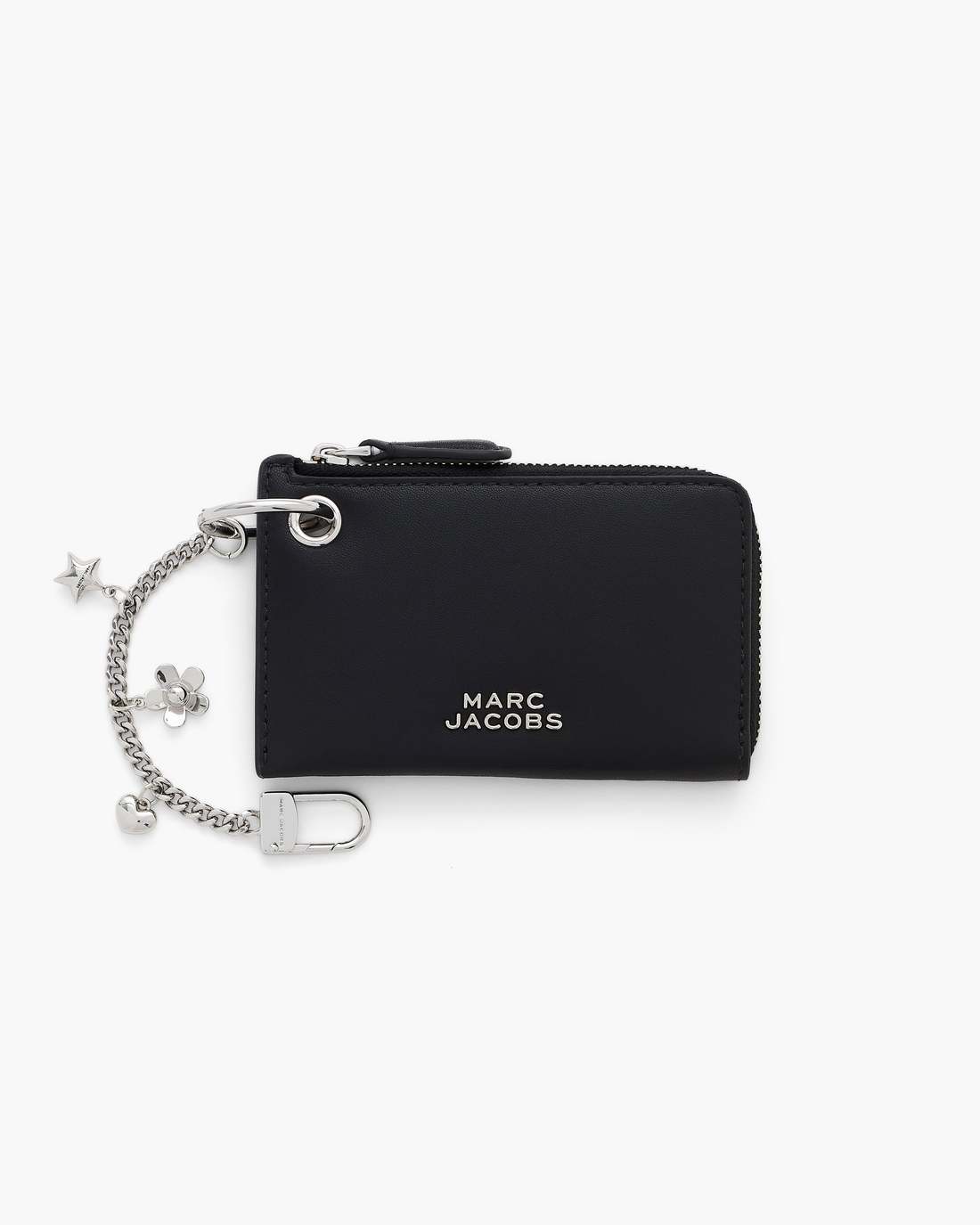 The Everyday Top Zip Charm Wallet Black - Marc Jacobs