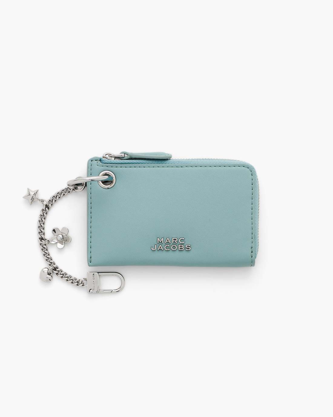 The Everyday Top Zip Charm Wallet Sky Blue - Marc Jacobs