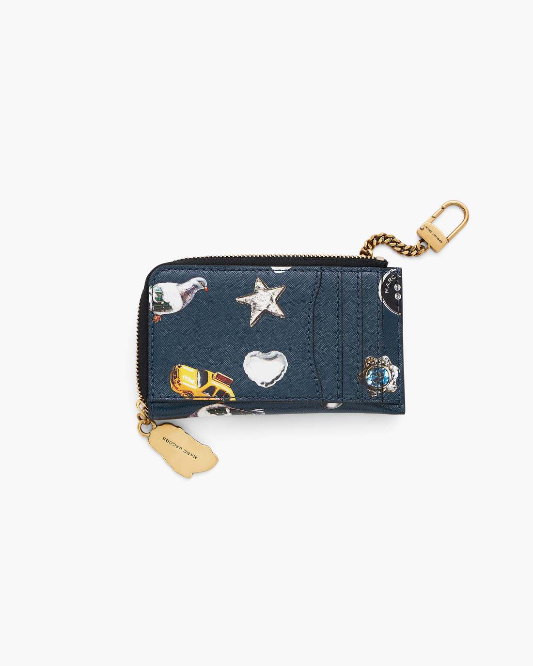 The Trinket Utility Snapshot Top Zip Multi Wallet Navy Multi - Marc Jacobs