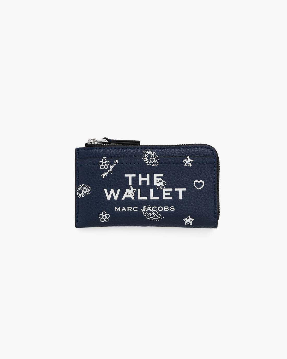 The Bandana Top Zip Multi Wallet Navy Multi - Marc Jacobs