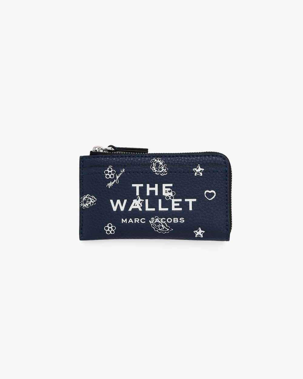 The Bandana Top Zip Multi Wallet Navy Multi - Marc Jacobs