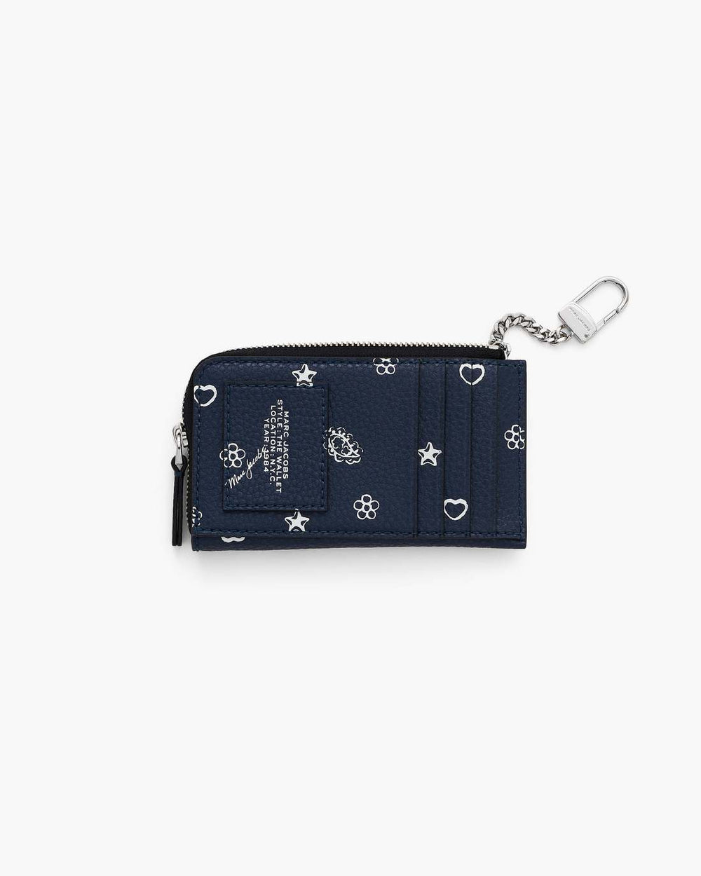 The Bandana Top Zip Multi Wallet Navy Multi - Marc Jacobs