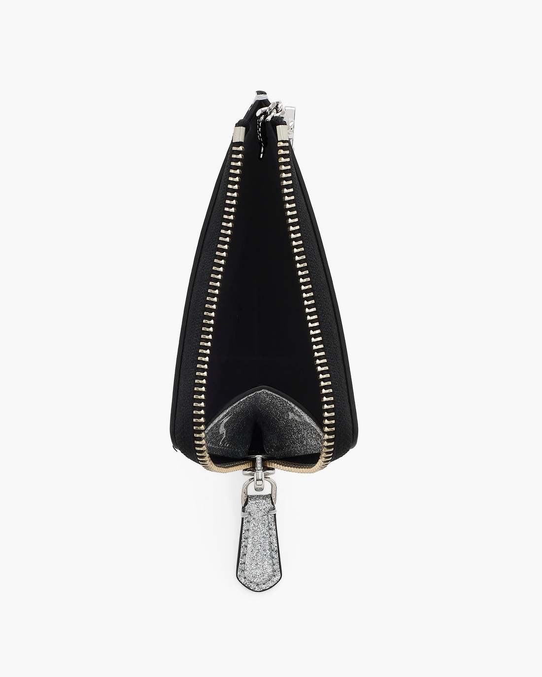 The Coated Glitter Everyday Top Zip Wallet Silver - Marc Jacobs