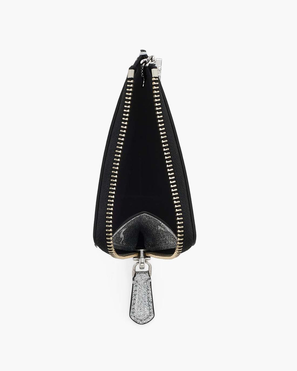 The Coated Glitter Everyday Top Zip Wallet Silver - Marc Jacobs