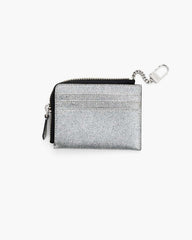 The Coated Glitter Everyday Top Zip Wallet Silver - Marc Jacobs