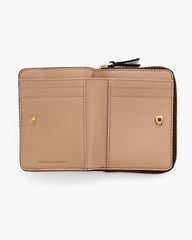 The Leather Mini Compact Wallet Ganache - Marc Jacobs