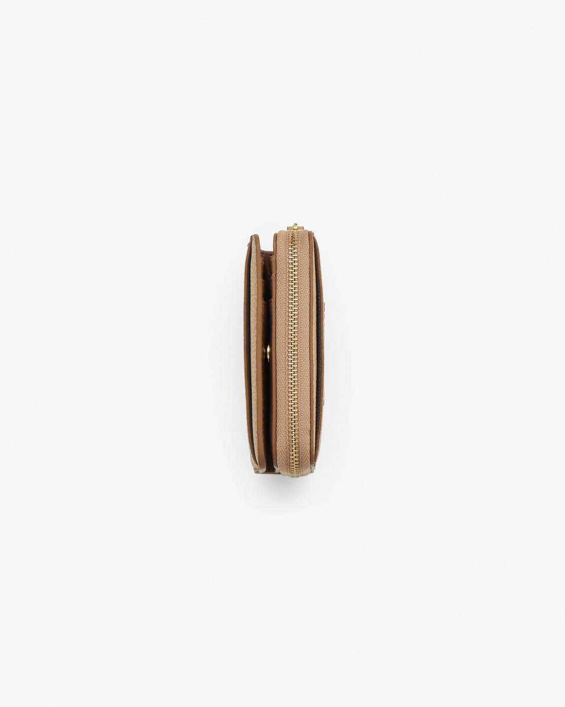 The Leather Mini Compact Wallet Camel - Marc Jacobs