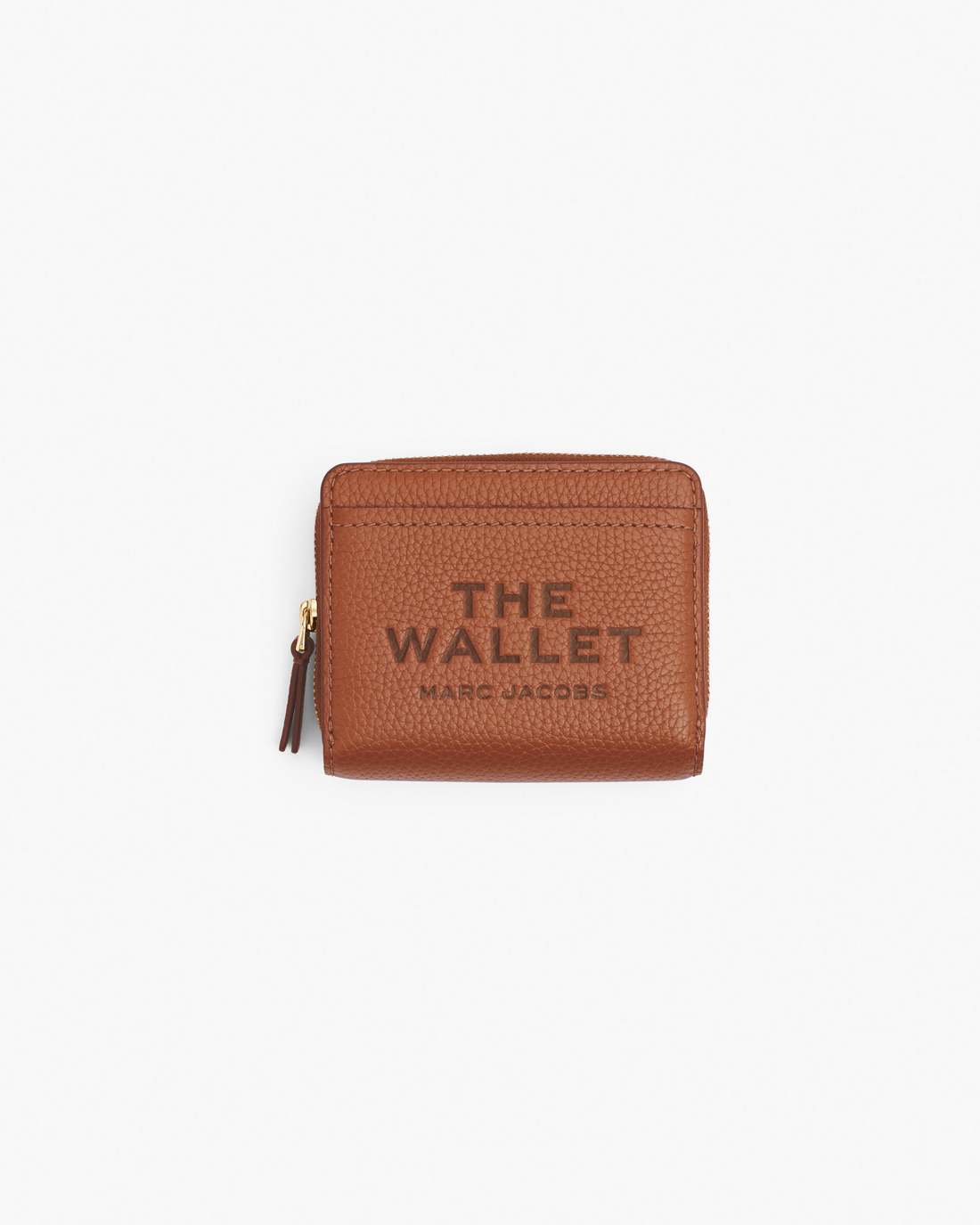 The Leather Mini Compact Wallet Argan Oil - Marc Jacobs