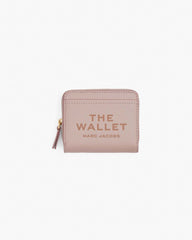 The Leather Mini Compact Wallet Rose - Marc Jacobs