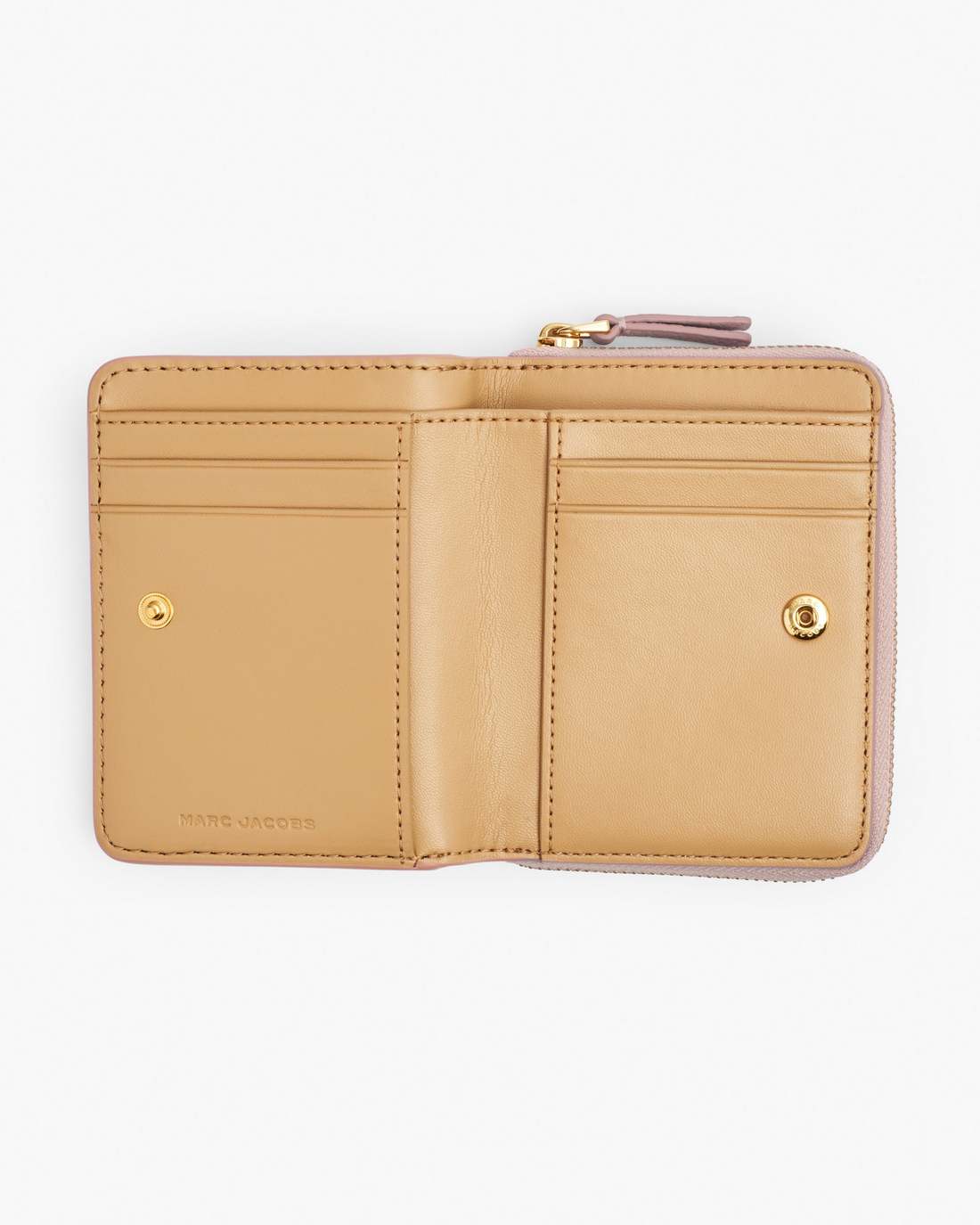 The Leather Mini Compact Wallet Rose - Marc Jacobs