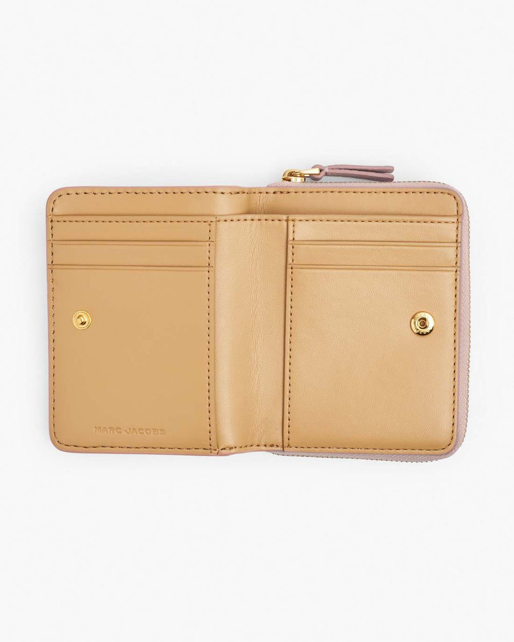 The Leather Mini Compact Wallet Rose - Marc Jacobs