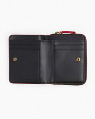 The Leather Mini Compact Wallet True Red - Marc Jacobs